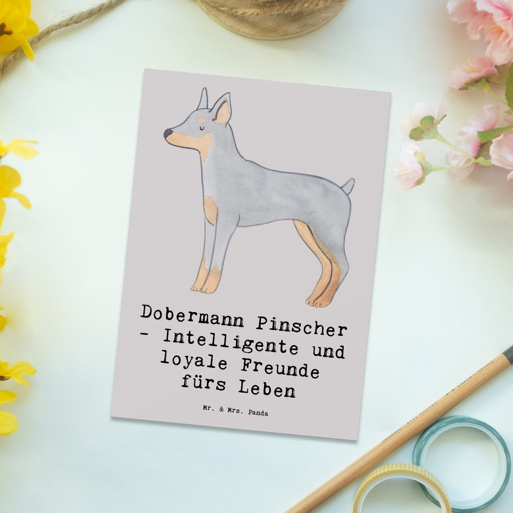 Postkarte Dobermann Pinscher Freund Postkarte, Karte, Geschenkkarte, Grußkarte, Einladung, Ansichtskarte, Geburtstagskarte, Einladungskarte, Dankeskarte, Ansichtskarten, Einladung Geburtstag, Einladungskarten Geburtstag, Hund, Hunderasse, Rassehund, Hundebesitzer, Geschenk, Tierfreund, Schenken, Welpe