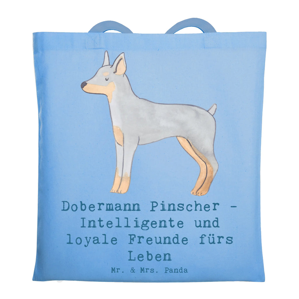 Tragetasche Dobermann Pinscher Freund Beuteltasche, Beutel, Einkaufstasche, Jutebeutel, Stoffbeutel, Tasche, Shopper, Umhängetasche, Strandtasche, Schultertasche, Stofftasche, Tragetasche, Badetasche, Jutetasche, Einkaufstüte, Laptoptasche, Hund, Hunderasse, Rassehund, Hundebesitzer, Geschenk, Tierfreund, Schenken, Welpe