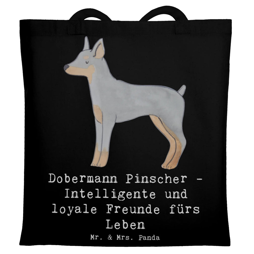 Tragetasche Dobermann Pinscher Freund Beuteltasche, Beutel, Einkaufstasche, Jutebeutel, Stoffbeutel, Tasche, Shopper, Umhängetasche, Strandtasche, Schultertasche, Stofftasche, Tragetasche, Badetasche, Jutetasche, Einkaufstüte, Laptoptasche, Hund, Hunderasse, Rassehund, Hundebesitzer, Geschenk, Tierfreund, Schenken, Welpe