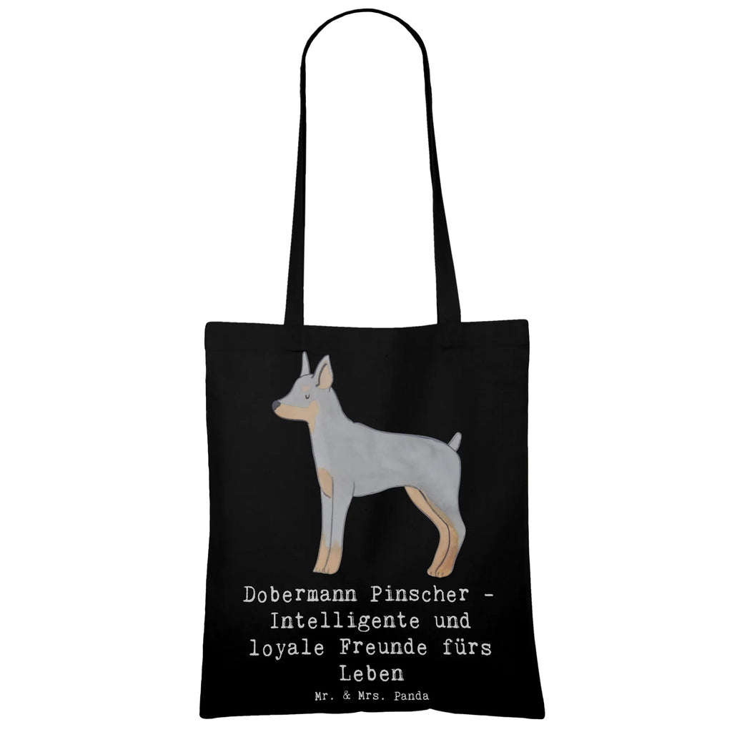 Tragetasche Dobermann Pinscher Freund Beuteltasche, Beutel, Einkaufstasche, Jutebeutel, Stoffbeutel, Tasche, Shopper, Umhängetasche, Strandtasche, Schultertasche, Stofftasche, Tragetasche, Badetasche, Jutetasche, Einkaufstüte, Laptoptasche, Hund, Hunderasse, Rassehund, Hundebesitzer, Geschenk, Tierfreund, Schenken, Welpe