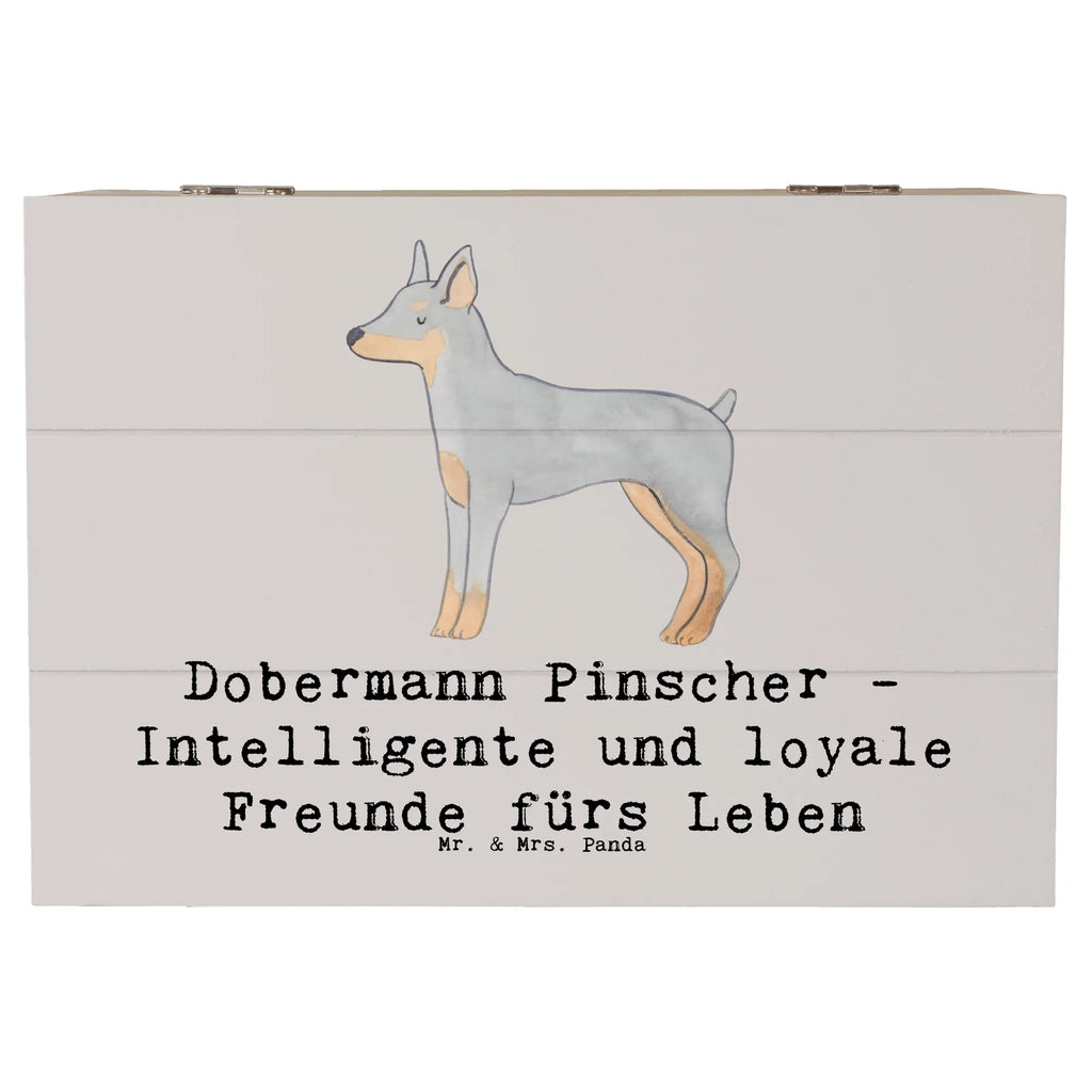 Holzkiste Dobermann Pinscher Freund Holzkiste, Kiste, Schatzkiste, Truhe, Schatulle, XXL, Erinnerungsbox, Erinnerungskiste, Dekokiste, Aufbewahrungsbox, Geschenkbox, Geschenkdose, Hund, Hunderasse, Rassehund, Hundebesitzer, Geschenk, Tierfreund, Schenken, Welpe