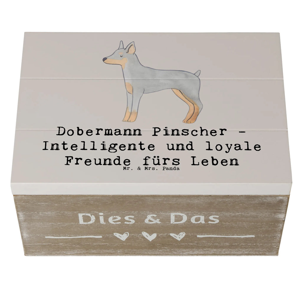 Holzkiste Dobermann Pinscher Freund Holzkiste, Kiste, Schatzkiste, Truhe, Schatulle, XXL, Erinnerungsbox, Erinnerungskiste, Dekokiste, Aufbewahrungsbox, Geschenkbox, Geschenkdose, Hund, Hunderasse, Rassehund, Hundebesitzer, Geschenk, Tierfreund, Schenken, Welpe