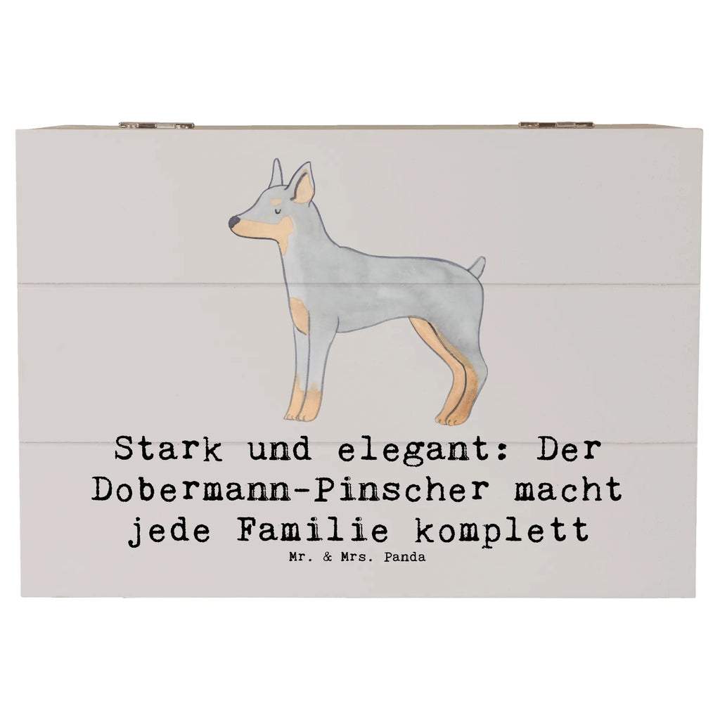 Holzkiste Dobermann Pinscher Holzkiste, Kiste, Schatzkiste, Truhe, Schatulle, XXL, Erinnerungsbox, Erinnerungskiste, Dekokiste, Aufbewahrungsbox, Geschenkbox, Geschenkdose, Hund, Hunderasse, Rassehund, Hundebesitzer, Geschenk, Tierfreund, Schenken, Welpe