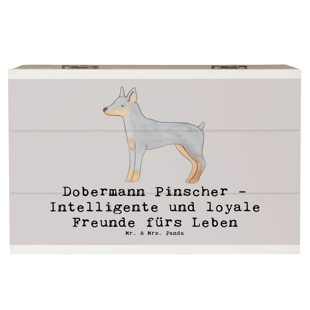 Holzkiste Dobermann Pinscher Freund Holzkiste, Kiste, Schatzkiste, Truhe, Schatulle, XXL, Erinnerungsbox, Erinnerungskiste, Dekokiste, Aufbewahrungsbox, Geschenkbox, Geschenkdose, Hund, Hunderasse, Rassehund, Hundebesitzer, Geschenk, Tierfreund, Schenken, Welpe