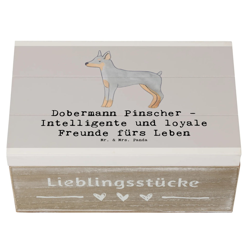 Holzkiste Dobermann Pinscher Freund Holzkiste, Kiste, Schatzkiste, Truhe, Schatulle, XXL, Erinnerungsbox, Erinnerungskiste, Dekokiste, Aufbewahrungsbox, Geschenkbox, Geschenkdose, Hund, Hunderasse, Rassehund, Hundebesitzer, Geschenk, Tierfreund, Schenken, Welpe