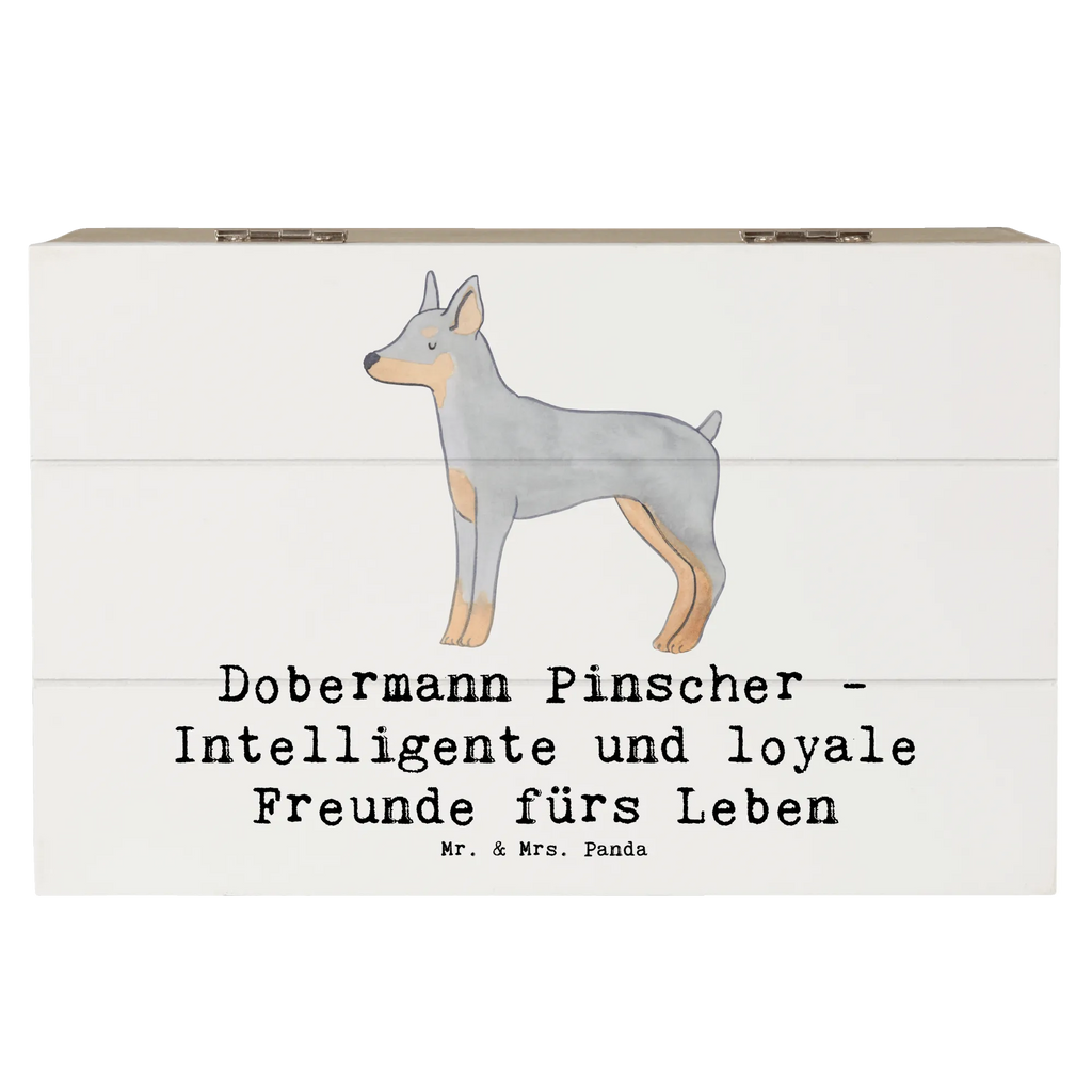 Holzkiste Dobermann Pinscher Freund Holzkiste, Kiste, Schatzkiste, Truhe, Schatulle, XXL, Erinnerungsbox, Erinnerungskiste, Dekokiste, Aufbewahrungsbox, Geschenkbox, Geschenkdose, Hund, Hunderasse, Rassehund, Hundebesitzer, Geschenk, Tierfreund, Schenken, Welpe