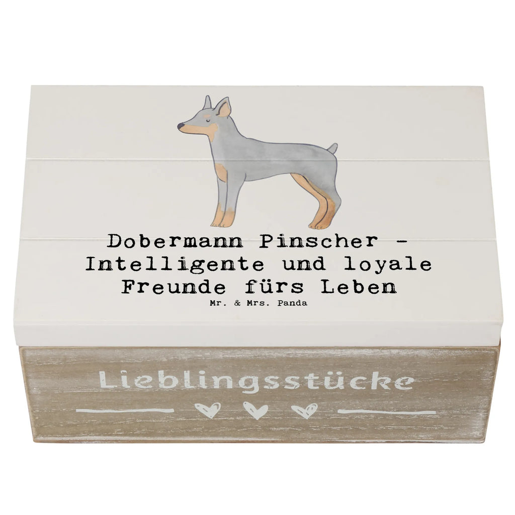 Holzkiste Dobermann Pinscher Freund Holzkiste, Kiste, Schatzkiste, Truhe, Schatulle, XXL, Erinnerungsbox, Erinnerungskiste, Dekokiste, Aufbewahrungsbox, Geschenkbox, Geschenkdose, Hund, Hunderasse, Rassehund, Hundebesitzer, Geschenk, Tierfreund, Schenken, Welpe