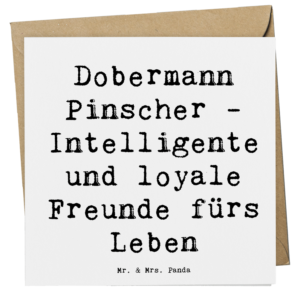 Deluxe Karte Spruch Dobermann Pinscher Freund Karte, Grußkarte, Klappkarte, Einladungskarte, Glückwunschkarte, Hochzeitskarte, Geburtstagskarte, Hochwertige Grußkarte, Hochwertige Klappkarte, Hund, Hunderasse, Rassehund, Hundebesitzer, Geschenk, Tierfreund, Schenken, Welpe