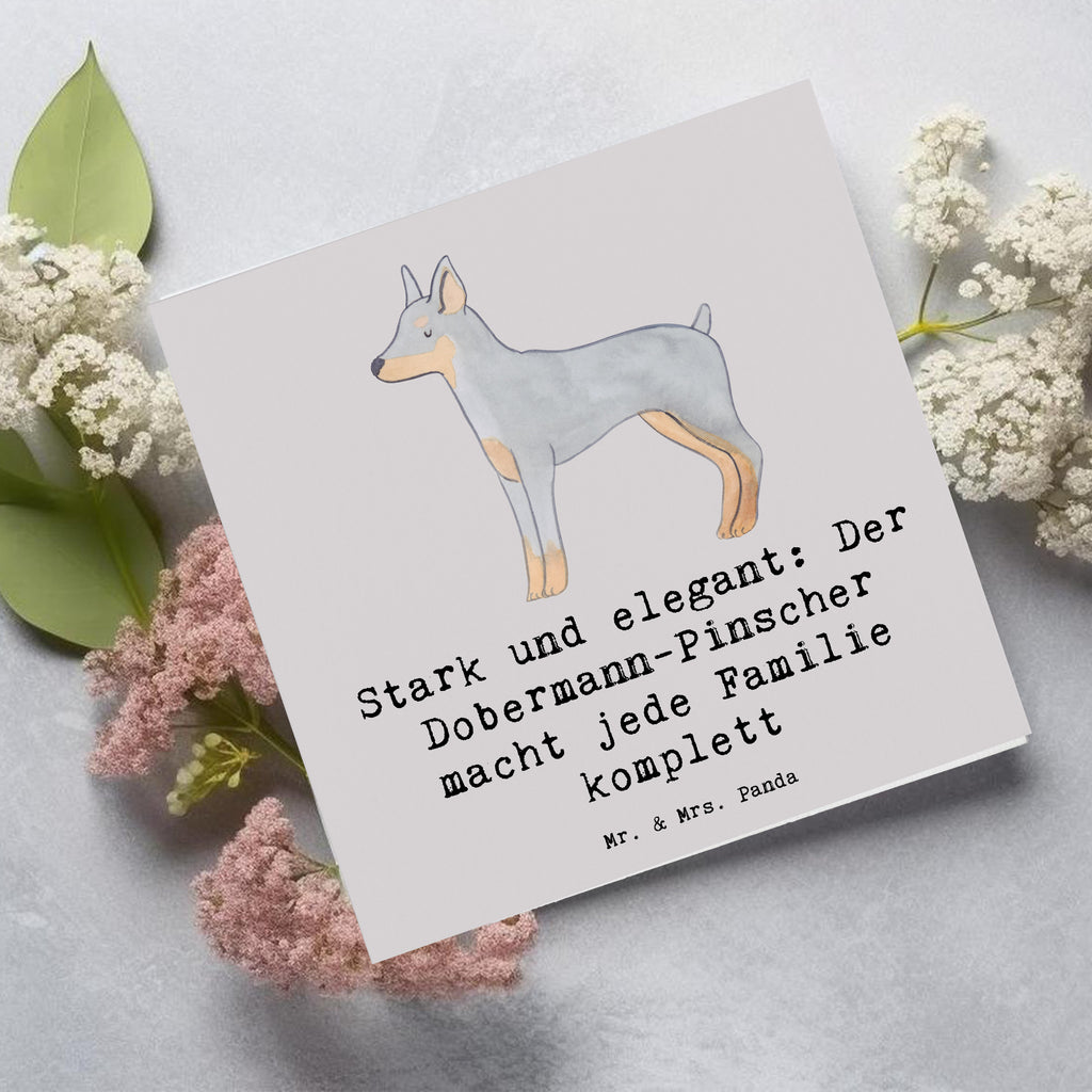 Deluxe Karte Dobermann Pinscher Karte, Grußkarte, Klappkarte, Einladungskarte, Glückwunschkarte, Hochzeitskarte, Geburtstagskarte, Hochwertige Grußkarte, Hochwertige Klappkarte, Hund, Hunderasse, Rassehund, Hundebesitzer, Geschenk, Tierfreund, Schenken, Welpe