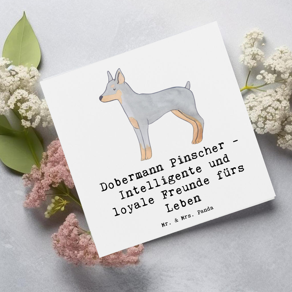 Deluxe Karte Dobermann Pinscher Freund Karte, Grußkarte, Klappkarte, Einladungskarte, Glückwunschkarte, Hochzeitskarte, Geburtstagskarte, Hochwertige Grußkarte, Hochwertige Klappkarte, Hund, Hunderasse, Rassehund, Hundebesitzer, Geschenk, Tierfreund, Schenken, Welpe