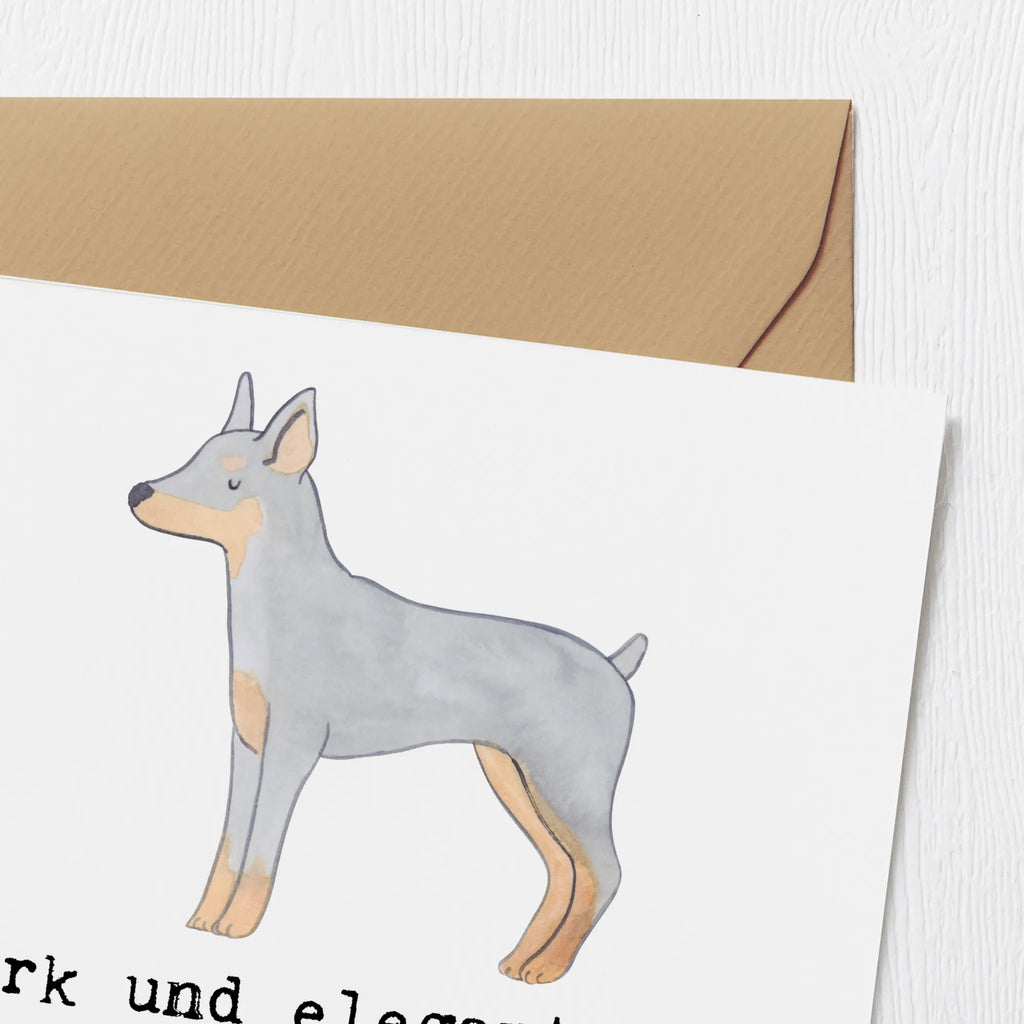 Deluxe Karte Dobermann Pinscher Karte, Grußkarte, Klappkarte, Einladungskarte, Glückwunschkarte, Hochzeitskarte, Geburtstagskarte, Hochwertige Grußkarte, Hochwertige Klappkarte, Hund, Hunderasse, Rassehund, Hundebesitzer, Geschenk, Tierfreund, Schenken, Welpe