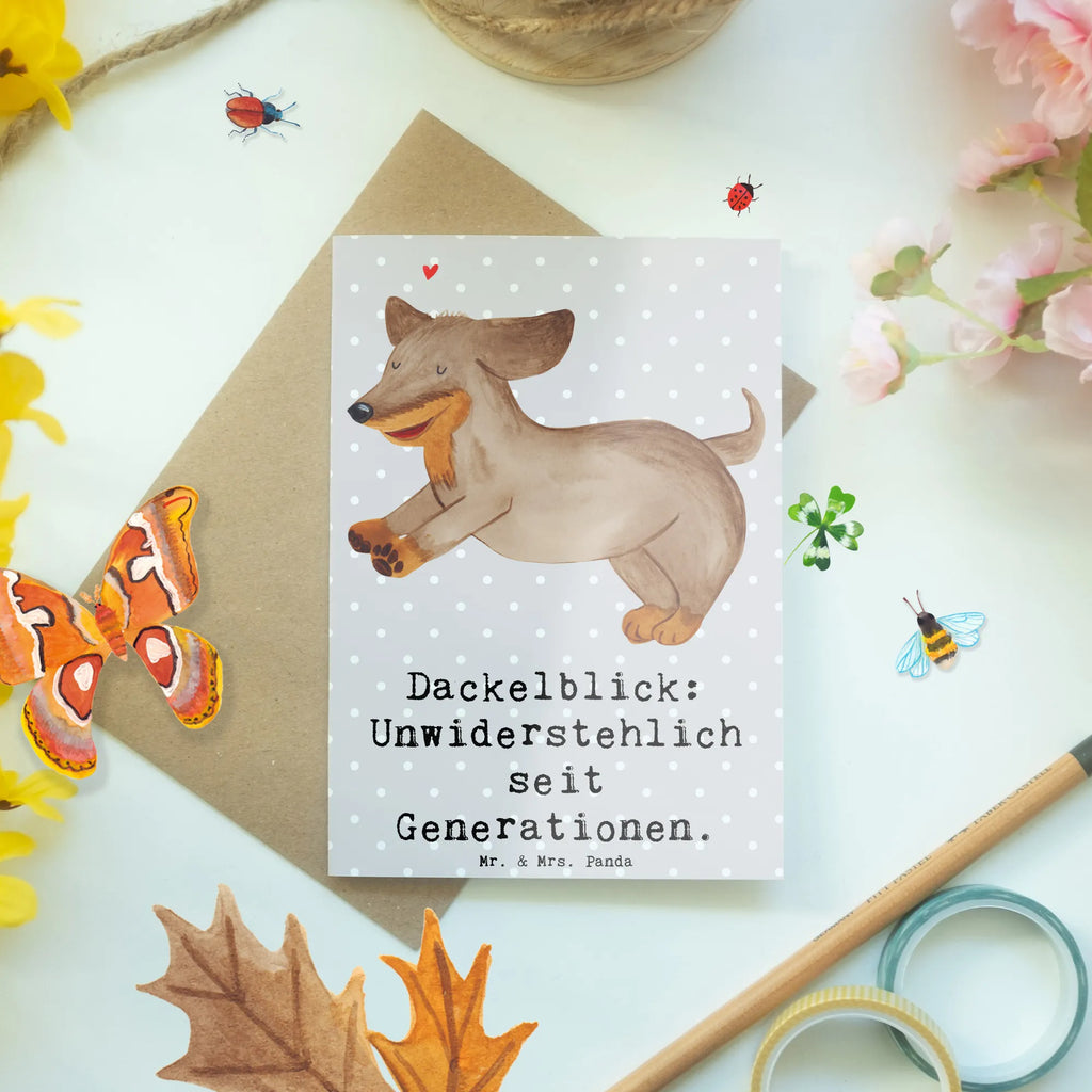 Grußkarte Kurzhaardackel Dackelblick Grußkarte, Klappkarte, Einladungskarte, Glückwunschkarte, Hochzeitskarte, Geburtstagskarte, Karte, Ansichtskarten, Hund, Hunderasse, Rassehund, Hundebesitzer, Geschenk, Tierfreund, Schenken, Welpe