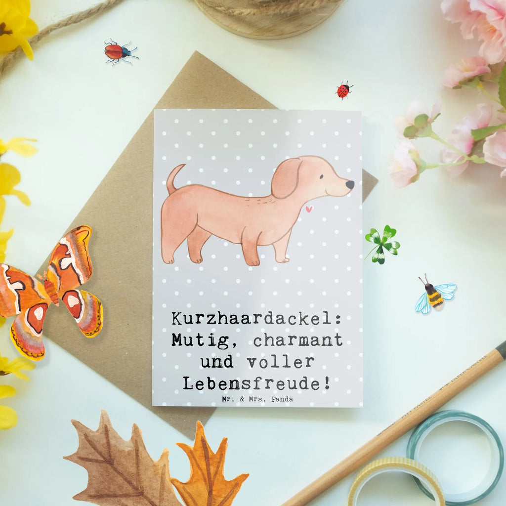 Grußkarte Mutiger Dackel Grußkarte, Klappkarte, Einladungskarte, Glückwunschkarte, Hochzeitskarte, Geburtstagskarte, Karte, Ansichtskarten, Hund, Hunderasse, Rassehund, Hundebesitzer, Geschenk, Tierfreund, Schenken, Welpe