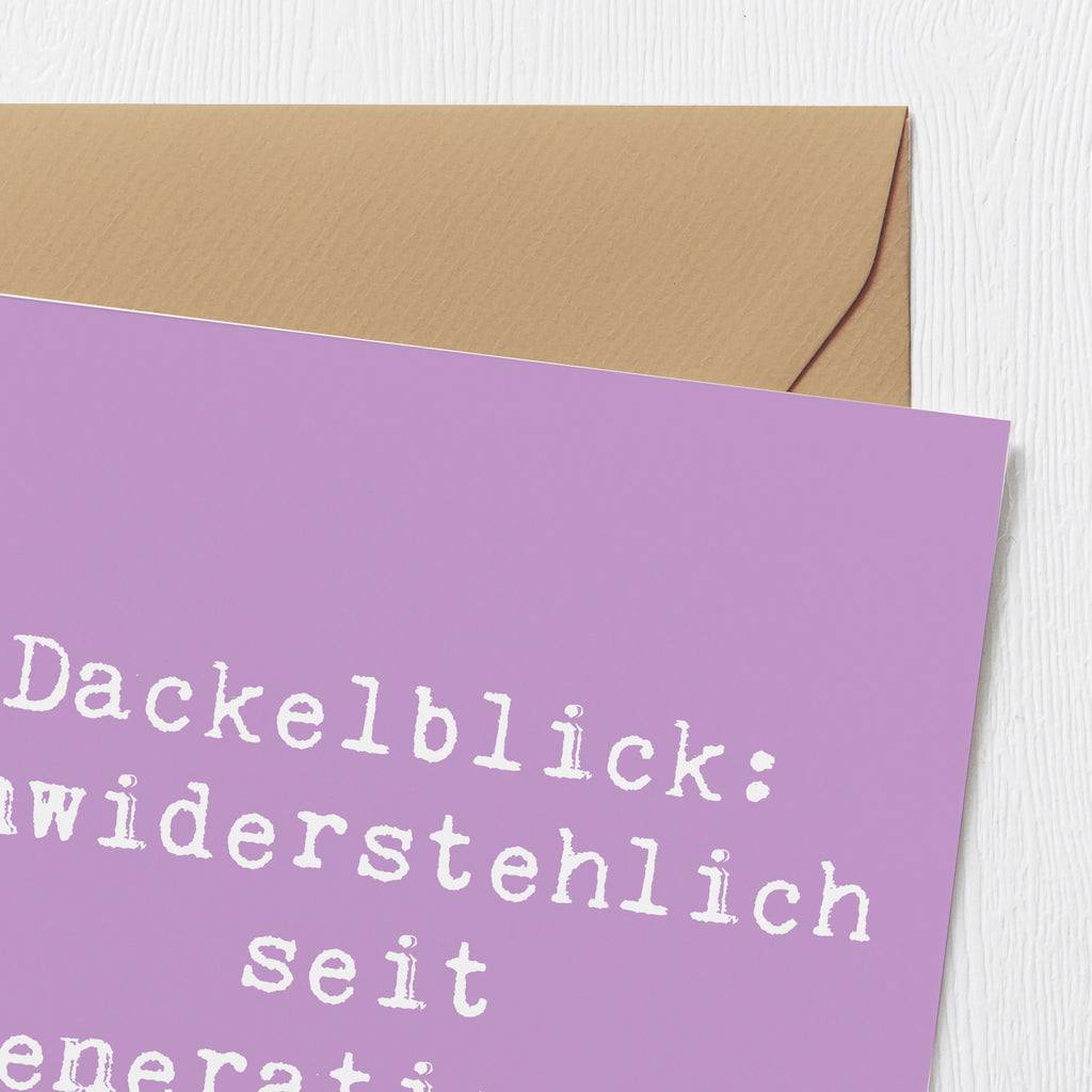 Deluxe Karte Spruch Kurzhaardackel Dackelblick Karte, Grußkarte, Klappkarte, Einladungskarte, Glückwunschkarte, Hochzeitskarte, Geburtstagskarte, Hochwertige Grußkarte, Hochwertige Klappkarte, Hund, Hunderasse, Rassehund, Hundebesitzer, Geschenk, Tierfreund, Schenken, Welpe