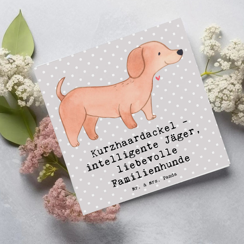 Deluxe Karte Kurzhaardackel Liebe Karte, Grußkarte, Klappkarte, Einladungskarte, Glückwunschkarte, Hochzeitskarte, Geburtstagskarte, Hochwertige Grußkarte, Hochwertige Klappkarte, Hund, Hunderasse, Rassehund, Hundebesitzer, Geschenk, Tierfreund, Schenken, Welpe