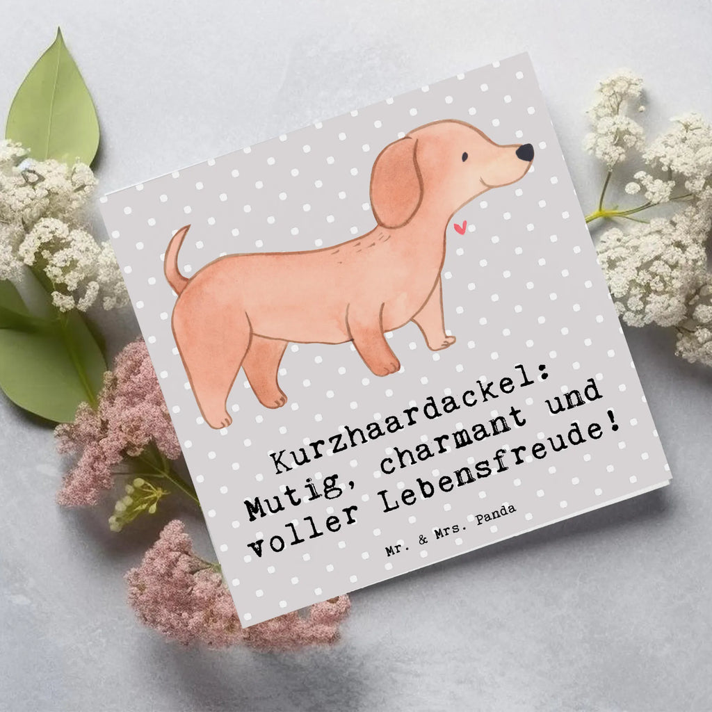 Deluxe Karte Mutiger Dackel Karte, Grußkarte, Klappkarte, Einladungskarte, Glückwunschkarte, Hochzeitskarte, Geburtstagskarte, Hochwertige Grußkarte, Hochwertige Klappkarte, Hund, Hunderasse, Rassehund, Hundebesitzer, Geschenk, Tierfreund, Schenken, Welpe