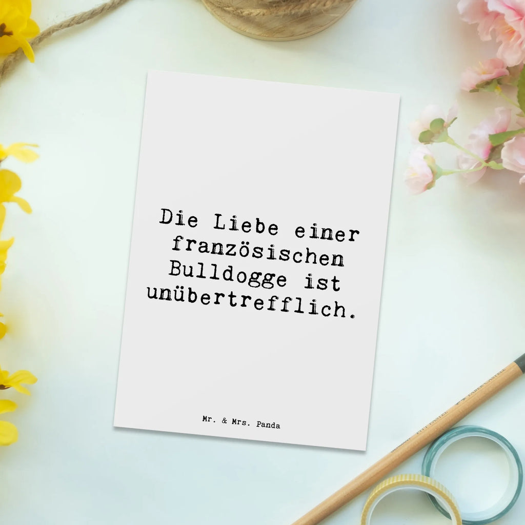 Postkarte Spruch Französische Bulldogge Liebe Postkarte, Karte, Geschenkkarte, Grußkarte, Einladung, Ansichtskarte, Geburtstagskarte, Einladungskarte, Dankeskarte, Ansichtskarten, Einladung Geburtstag, Einladungskarten Geburtstag, Hund, Hunderasse, Rassehund, Hundebesitzer, Geschenk, Tierfreund, Schenken, Welpe