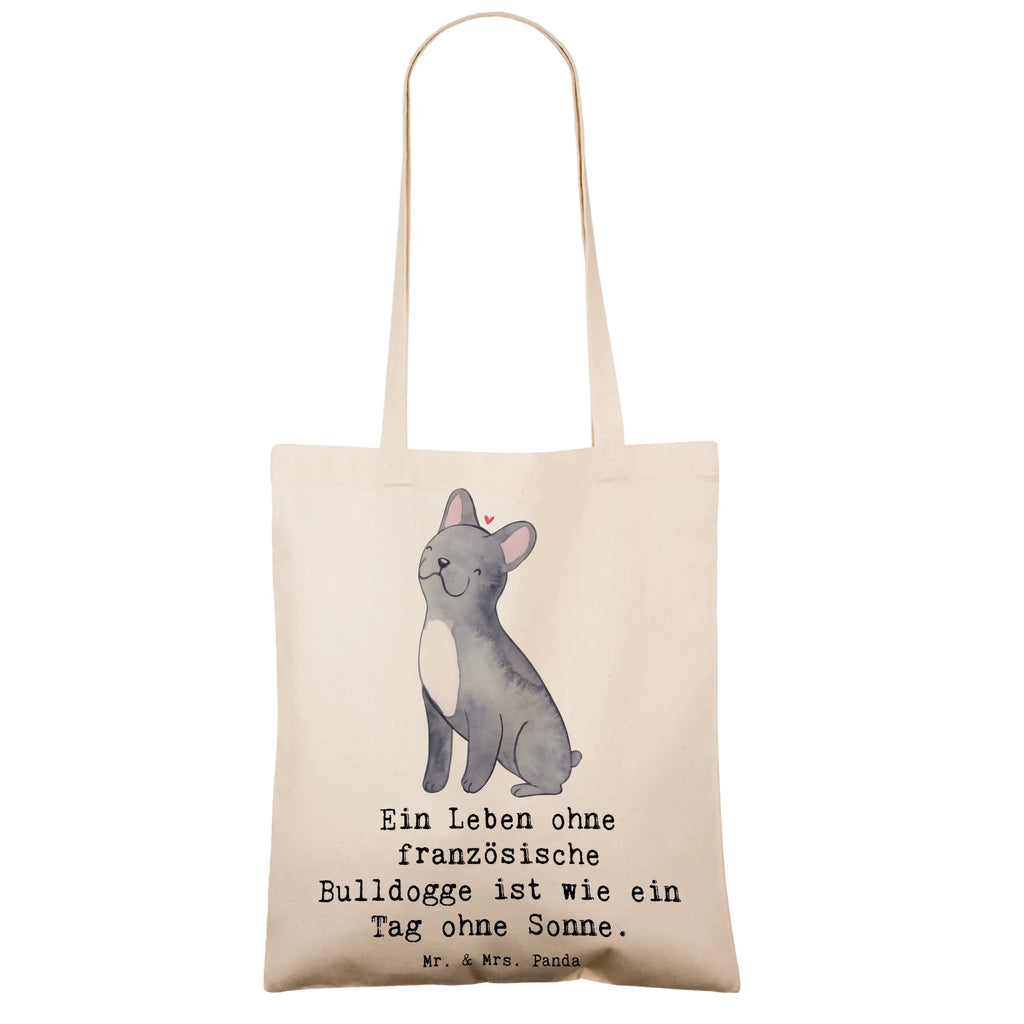 Tragetasche Französische Bulldogge Beuteltasche, Beutel, Einkaufstasche, Jutebeutel, Stoffbeutel, Tasche, Shopper, Umhängetasche, Strandtasche, Schultertasche, Stofftasche, Tragetasche, Badetasche, Jutetasche, Einkaufstüte, Laptoptasche, Hund, Hunderasse, Rassehund, Hundebesitzer, Geschenk, Tierfreund, Schenken, Welpe