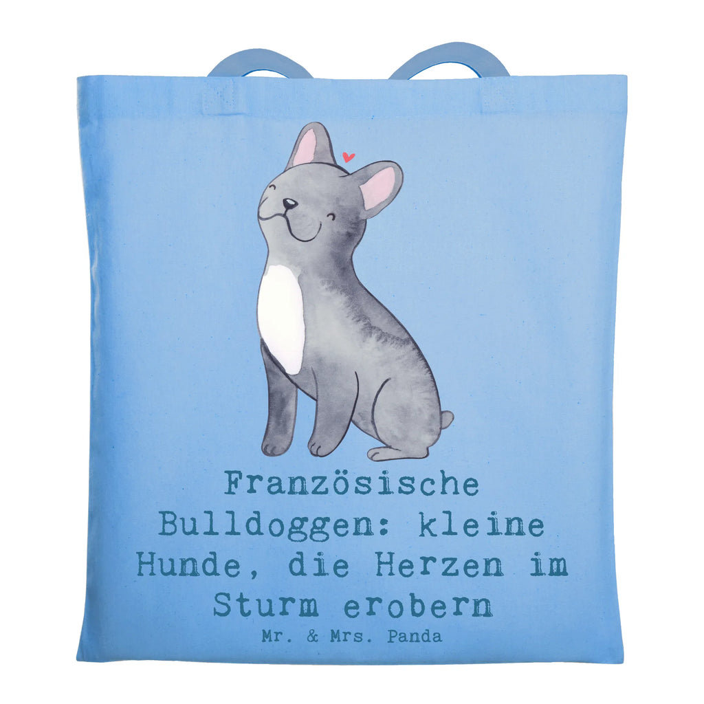 Tragetasche Französische Bulldogge Beuteltasche, Beutel, Einkaufstasche, Jutebeutel, Stoffbeutel, Tasche, Shopper, Umhängetasche, Strandtasche, Schultertasche, Stofftasche, Tragetasche, Badetasche, Jutetasche, Einkaufstüte, Laptoptasche, Hund, Hunderasse, Rassehund, Hundebesitzer, Geschenk, Tierfreund, Schenken, Welpe