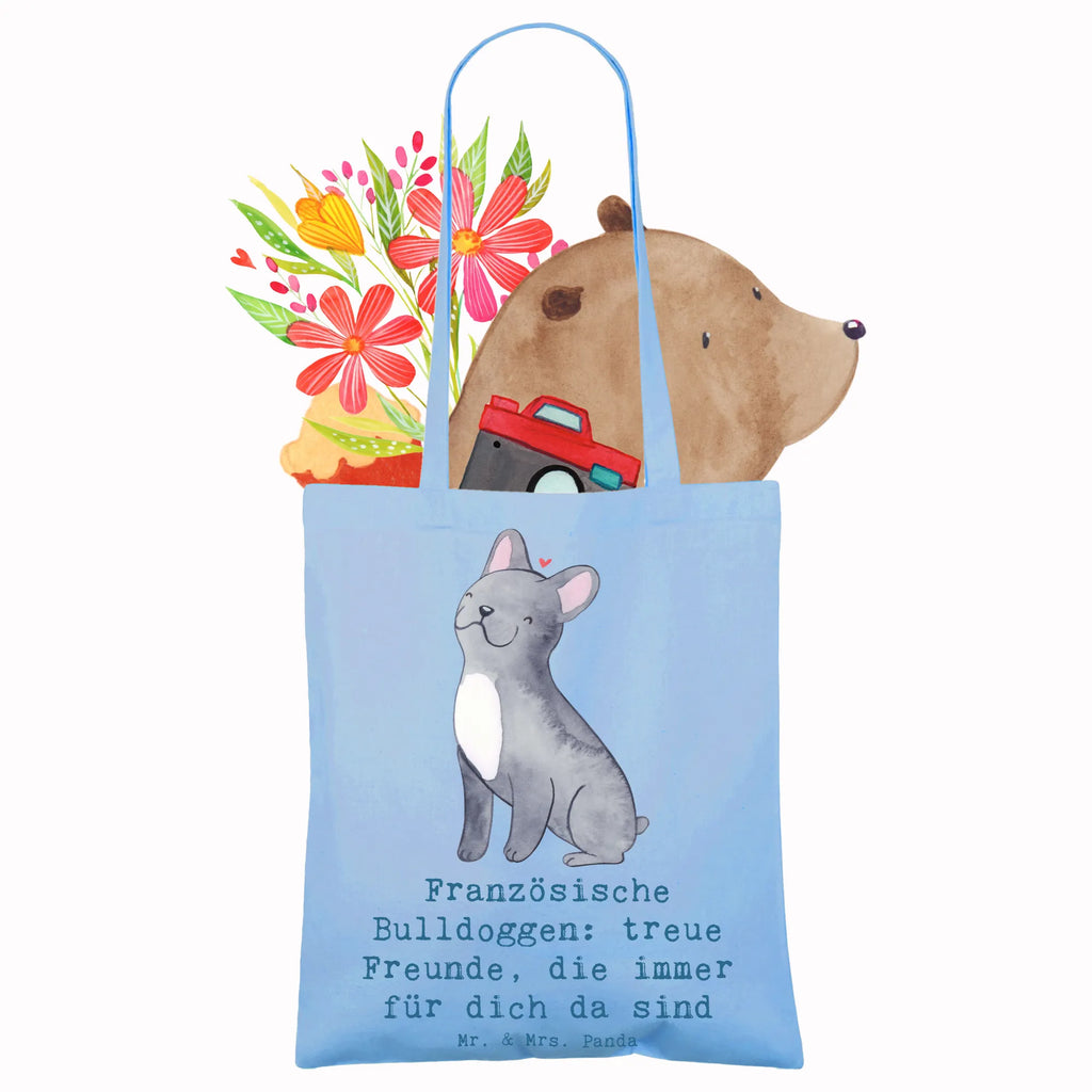 Tragetasche Französische Bulldogge Freund Beuteltasche, Beutel, Einkaufstasche, Jutebeutel, Stoffbeutel, Tasche, Shopper, Umhängetasche, Strandtasche, Schultertasche, Stofftasche, Tragetasche, Badetasche, Jutetasche, Einkaufstüte, Laptoptasche, Hund, Hunderasse, Rassehund, Hundebesitzer, Geschenk, Tierfreund, Schenken, Welpe