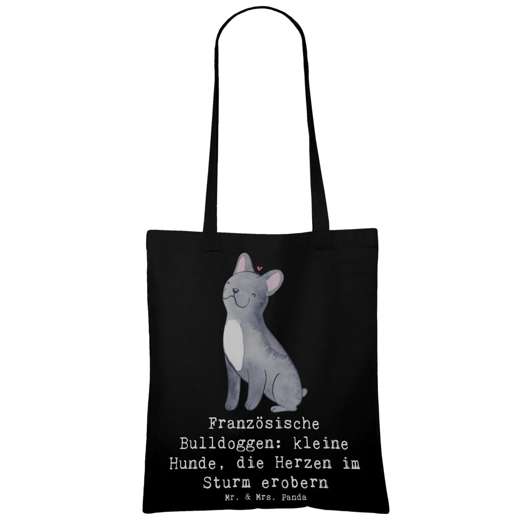 Tragetasche Französische Bulldogge Beuteltasche, Beutel, Einkaufstasche, Jutebeutel, Stoffbeutel, Tasche, Shopper, Umhängetasche, Strandtasche, Schultertasche, Stofftasche, Tragetasche, Badetasche, Jutetasche, Einkaufstüte, Laptoptasche, Hund, Hunderasse, Rassehund, Hundebesitzer, Geschenk, Tierfreund, Schenken, Welpe