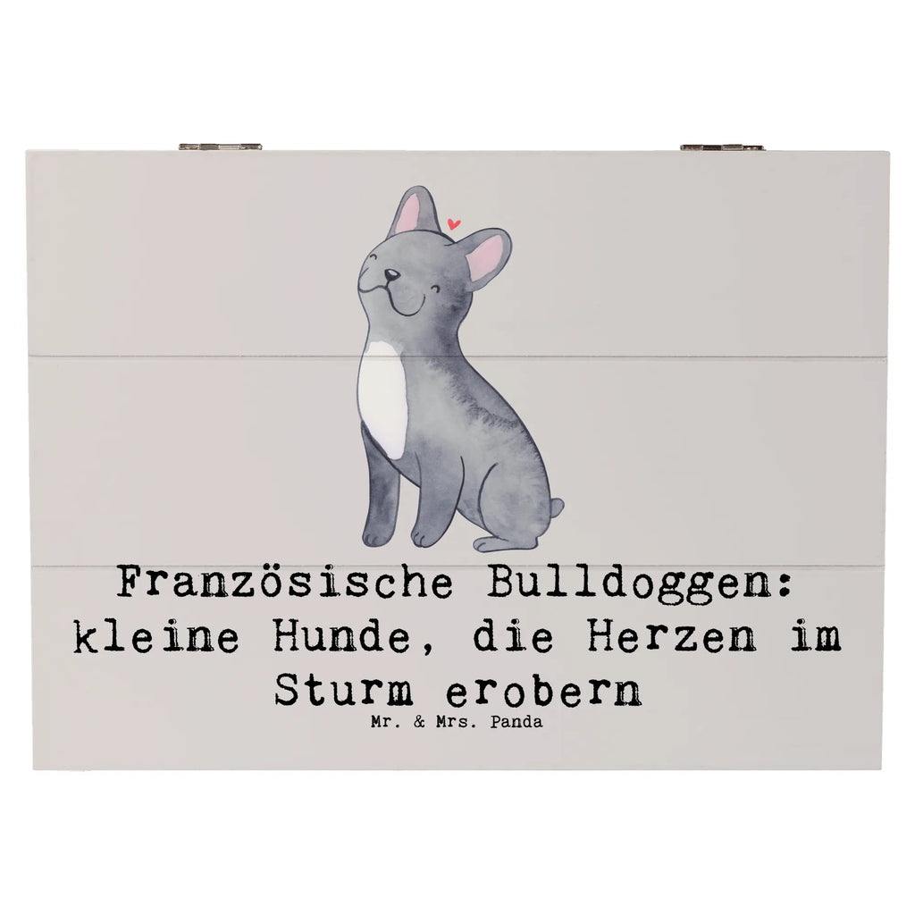 Holzkiste Französische Bulldogge Holzkiste, Kiste, Schatzkiste, Truhe, Schatulle, XXL, Erinnerungsbox, Erinnerungskiste, Dekokiste, Aufbewahrungsbox, Geschenkbox, Geschenkdose, Hund, Hunderasse, Rassehund, Hundebesitzer, Geschenk, Tierfreund, Schenken, Welpe