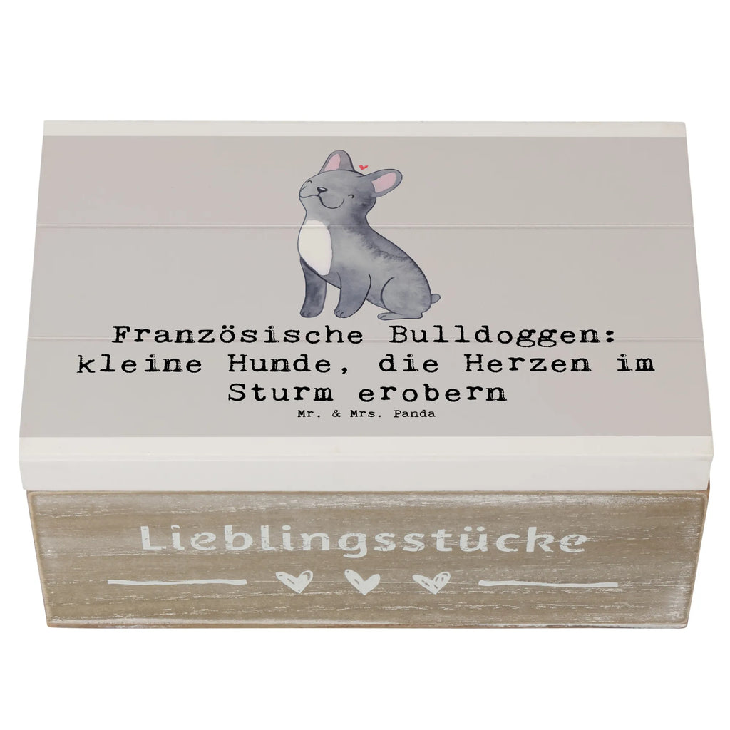 Holzkiste Französische Bulldogge Holzkiste, Kiste, Schatzkiste, Truhe, Schatulle, XXL, Erinnerungsbox, Erinnerungskiste, Dekokiste, Aufbewahrungsbox, Geschenkbox, Geschenkdose, Hund, Hunderasse, Rassehund, Hundebesitzer, Geschenk, Tierfreund, Schenken, Welpe