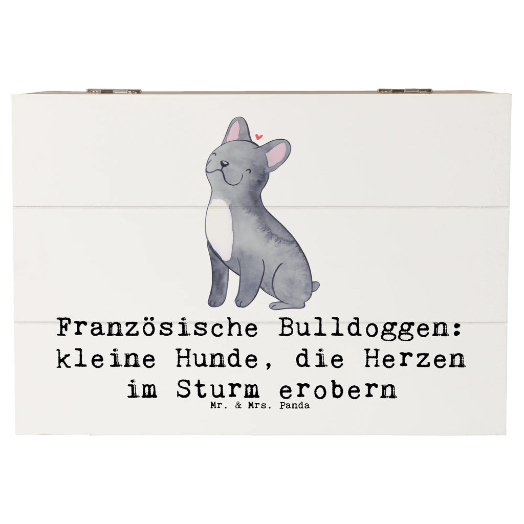 Holzkiste Französische Bulldogge Holzkiste, Kiste, Schatzkiste, Truhe, Schatulle, XXL, Erinnerungsbox, Erinnerungskiste, Dekokiste, Aufbewahrungsbox, Geschenkbox, Geschenkdose, Hund, Hunderasse, Rassehund, Hundebesitzer, Geschenk, Tierfreund, Schenken, Welpe