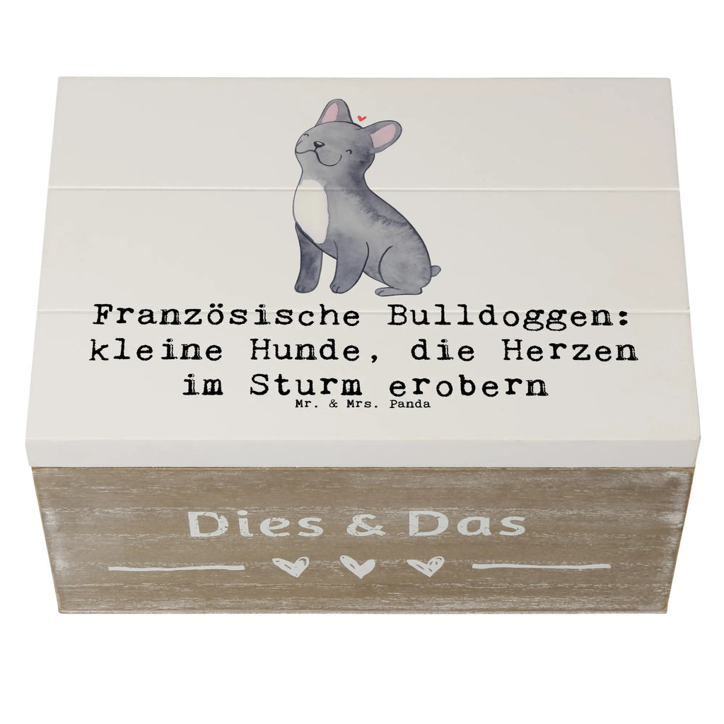 Holzkiste Französische Bulldogge Holzkiste, Kiste, Schatzkiste, Truhe, Schatulle, XXL, Erinnerungsbox, Erinnerungskiste, Dekokiste, Aufbewahrungsbox, Geschenkbox, Geschenkdose, Hund, Hunderasse, Rassehund, Hundebesitzer, Geschenk, Tierfreund, Schenken, Welpe