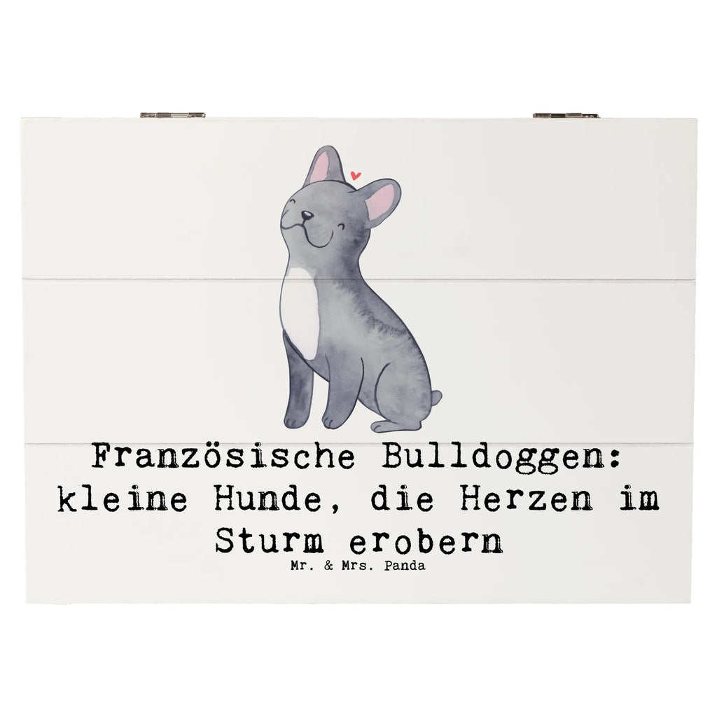 Holzkiste Französische Bulldogge Holzkiste, Kiste, Schatzkiste, Truhe, Schatulle, XXL, Erinnerungsbox, Erinnerungskiste, Dekokiste, Aufbewahrungsbox, Geschenkbox, Geschenkdose, Hund, Hunderasse, Rassehund, Hundebesitzer, Geschenk, Tierfreund, Schenken, Welpe