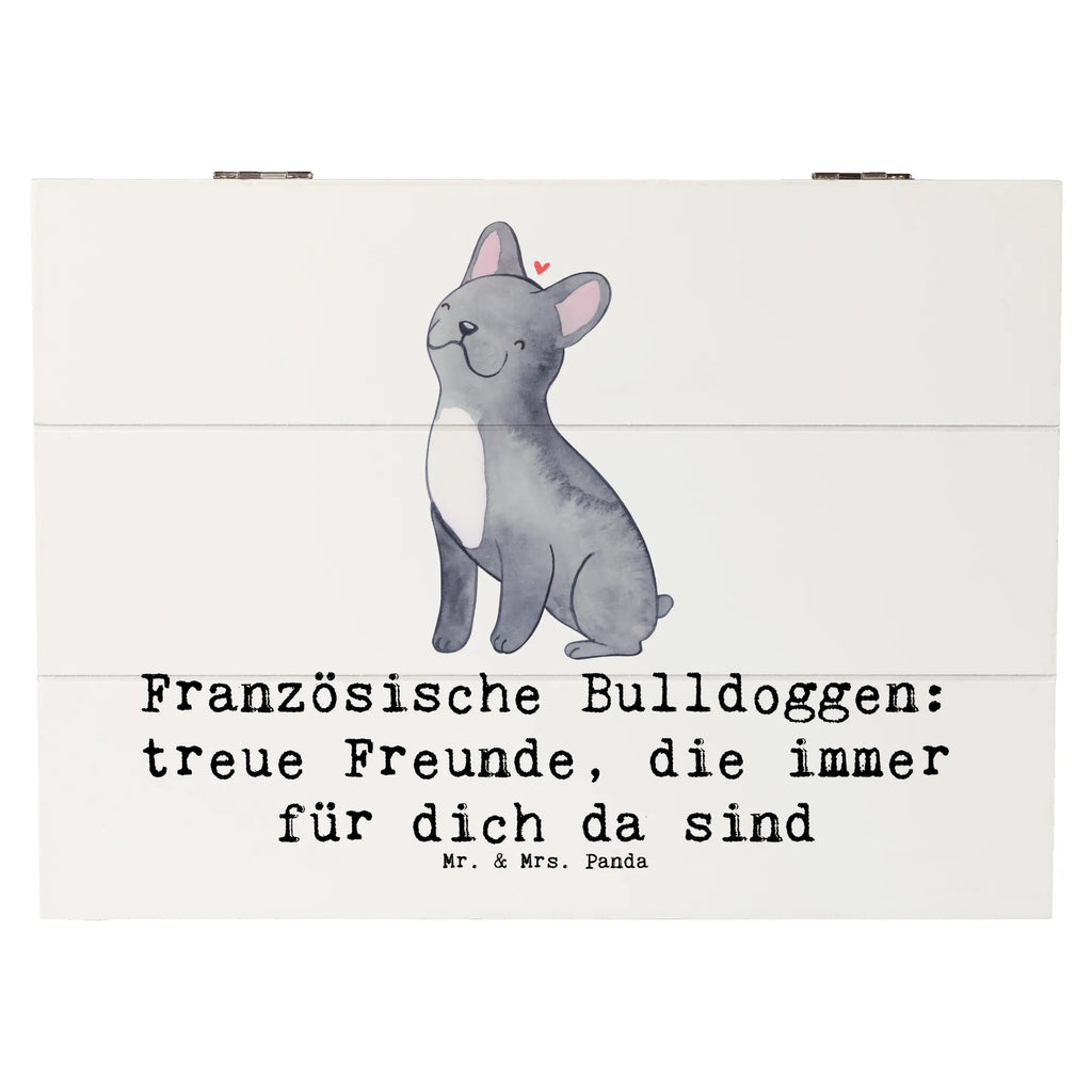 Holzkiste Französische Bulldogge Freund Holzkiste, Kiste, Schatzkiste, Truhe, Schatulle, XXL, Erinnerungsbox, Erinnerungskiste, Dekokiste, Aufbewahrungsbox, Geschenkbox, Geschenkdose, Hund, Hunderasse, Rassehund, Hundebesitzer, Geschenk, Tierfreund, Schenken, Welpe