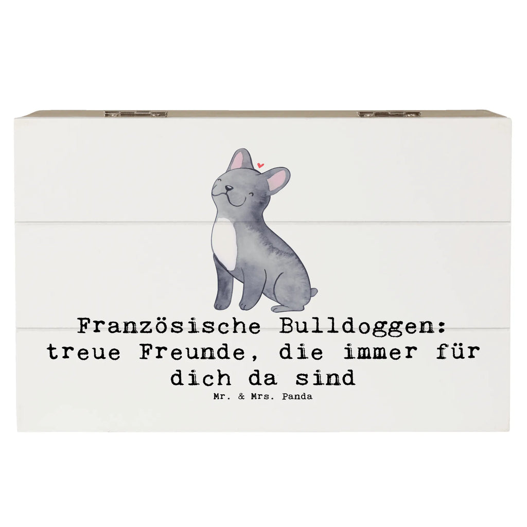 Holzkiste Französische Bulldogge Freund Holzkiste, Kiste, Schatzkiste, Truhe, Schatulle, XXL, Erinnerungsbox, Erinnerungskiste, Dekokiste, Aufbewahrungsbox, Geschenkbox, Geschenkdose, Hund, Hunderasse, Rassehund, Hundebesitzer, Geschenk, Tierfreund, Schenken, Welpe