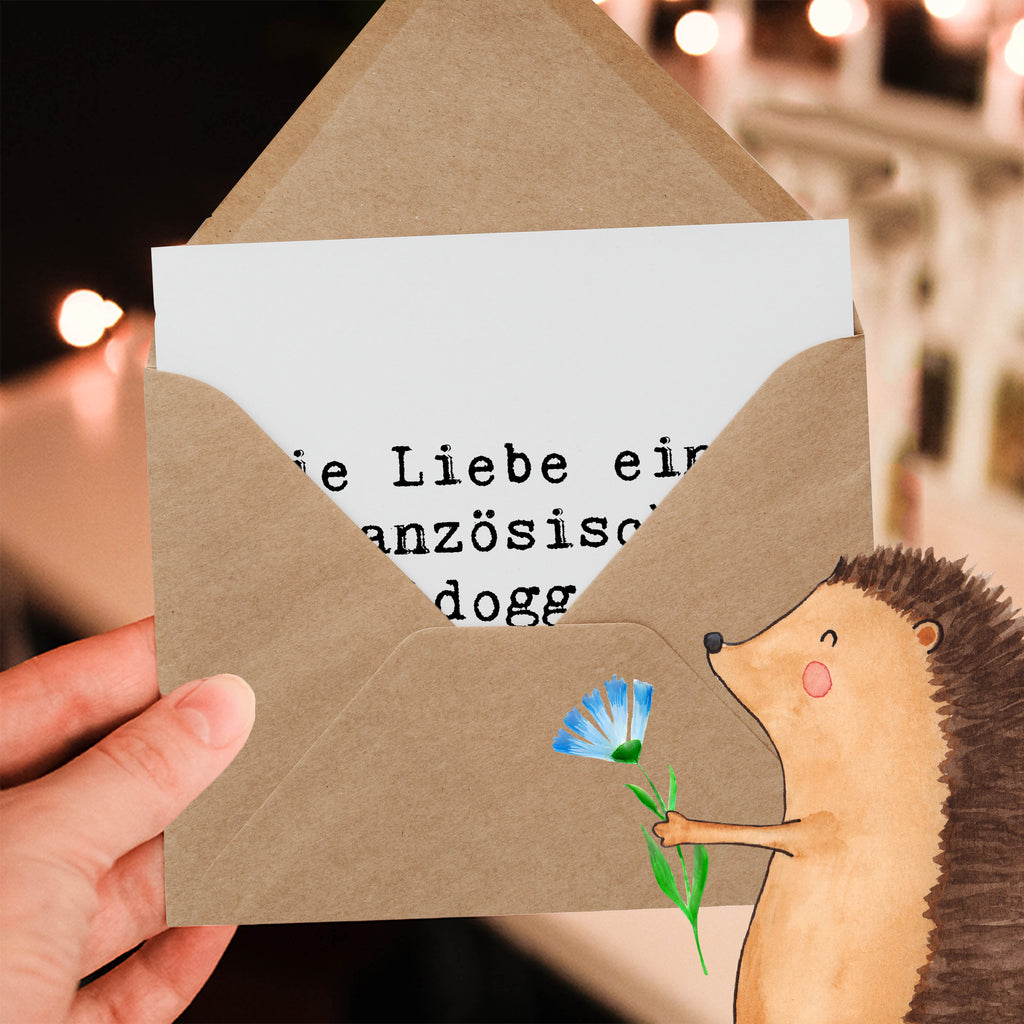 Deluxe Karte Spruch Französische Bulldogge Liebe Karte, Grußkarte, Klappkarte, Einladungskarte, Glückwunschkarte, Hochzeitskarte, Geburtstagskarte, Hochwertige Grußkarte, Hochwertige Klappkarte, Hund, Hunderasse, Rassehund, Hundebesitzer, Geschenk, Tierfreund, Schenken, Welpe