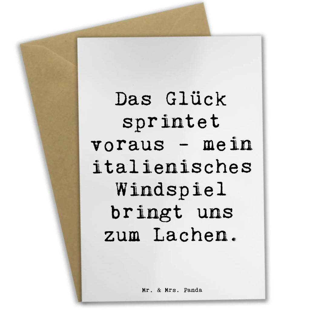 Grußkarte Spruch Italienisches Windspiel Glück Grußkarte, Klappkarte, Einladungskarte, Glückwunschkarte, Hochzeitskarte, Geburtstagskarte, Karte, Ansichtskarten, Hund, Hunderasse, Rassehund, Hundebesitzer, Geschenk, Tierfreund, Schenken, Welpe