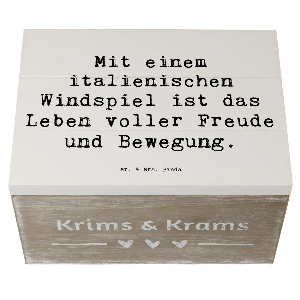 Holzkiste Spruch Italienisches Windspiel Glück Holzkiste, Kiste, Schatzkiste, Truhe, Schatulle, XXL, Erinnerungsbox, Erinnerungskiste, Dekokiste, Aufbewahrungsbox, Geschenkbox, Geschenkdose, Hund, Hunderasse, Rassehund, Hundebesitzer, Geschenk, Tierfreund, Schenken, Welpe