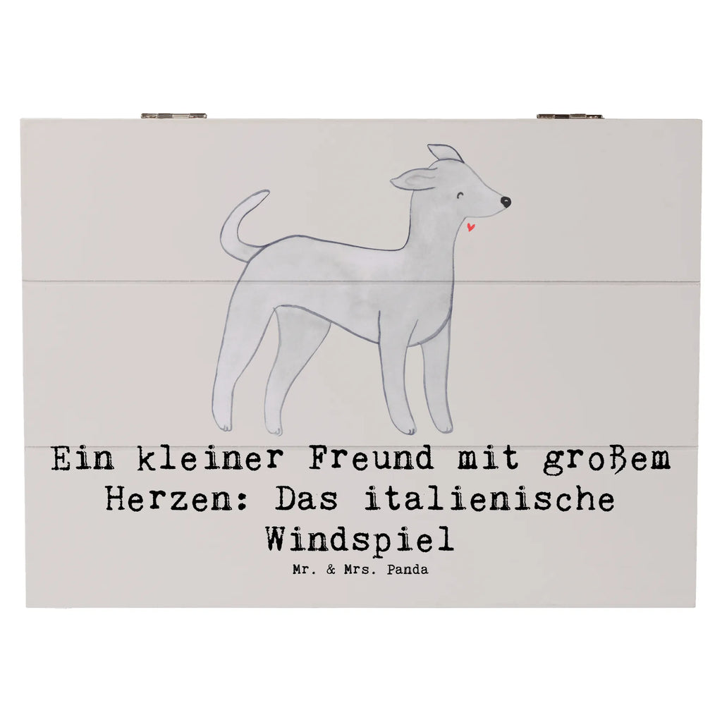 Holzkiste Italienisches Windspiel Holzkiste, Kiste, Schatzkiste, Truhe, Schatulle, XXL, Erinnerungsbox, Erinnerungskiste, Dekokiste, Aufbewahrungsbox, Geschenkbox, Geschenkdose, Hund, Hunderasse, Rassehund, Hundebesitzer, Geschenk, Tierfreund, Schenken, Welpe