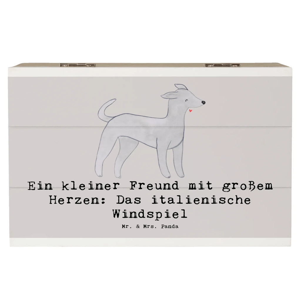 Holzkiste Italienisches Windspiel Holzkiste, Kiste, Schatzkiste, Truhe, Schatulle, XXL, Erinnerungsbox, Erinnerungskiste, Dekokiste, Aufbewahrungsbox, Geschenkbox, Geschenkdose, Hund, Hunderasse, Rassehund, Hundebesitzer, Geschenk, Tierfreund, Schenken, Welpe