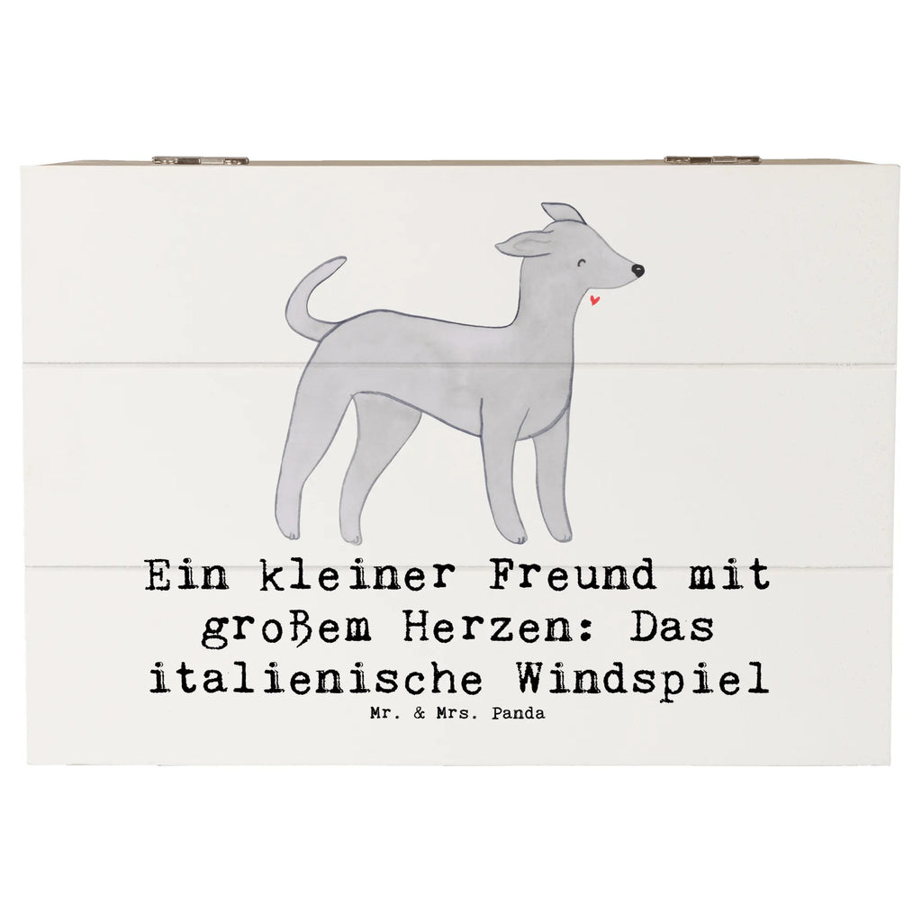 Holzkiste Italienisches Windspiel Holzkiste, Kiste, Schatzkiste, Truhe, Schatulle, XXL, Erinnerungsbox, Erinnerungskiste, Dekokiste, Aufbewahrungsbox, Geschenkbox, Geschenkdose, Hund, Hunderasse, Rassehund, Hundebesitzer, Geschenk, Tierfreund, Schenken, Welpe