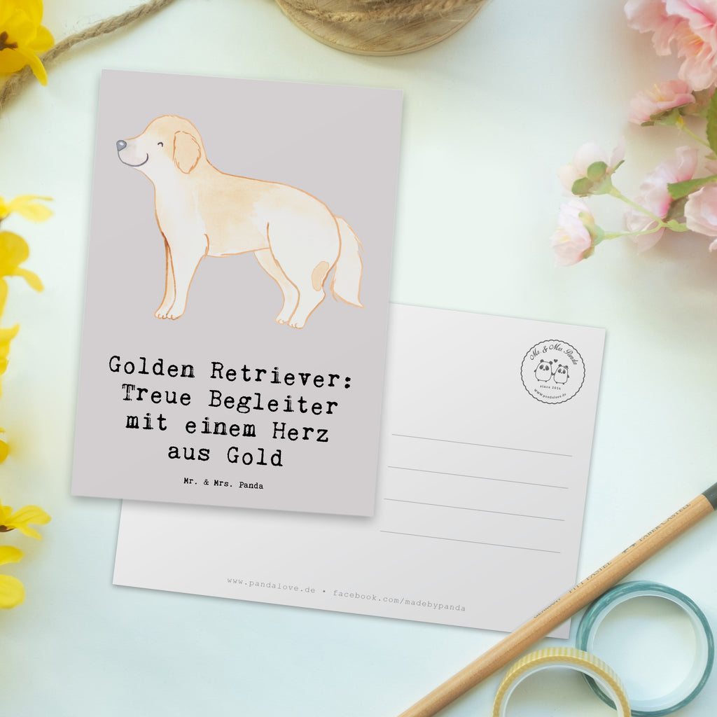 Postkarte Golden Retriever Freund Postkarte, Karte, Geschenkkarte, Grußkarte, Einladung, Ansichtskarte, Geburtstagskarte, Einladungskarte, Dankeskarte, Ansichtskarten, Einladung Geburtstag, Einladungskarten Geburtstag, Hund, Hunderasse, Rassehund, Hundebesitzer, Geschenk, Tierfreund, Schenken, Welpe