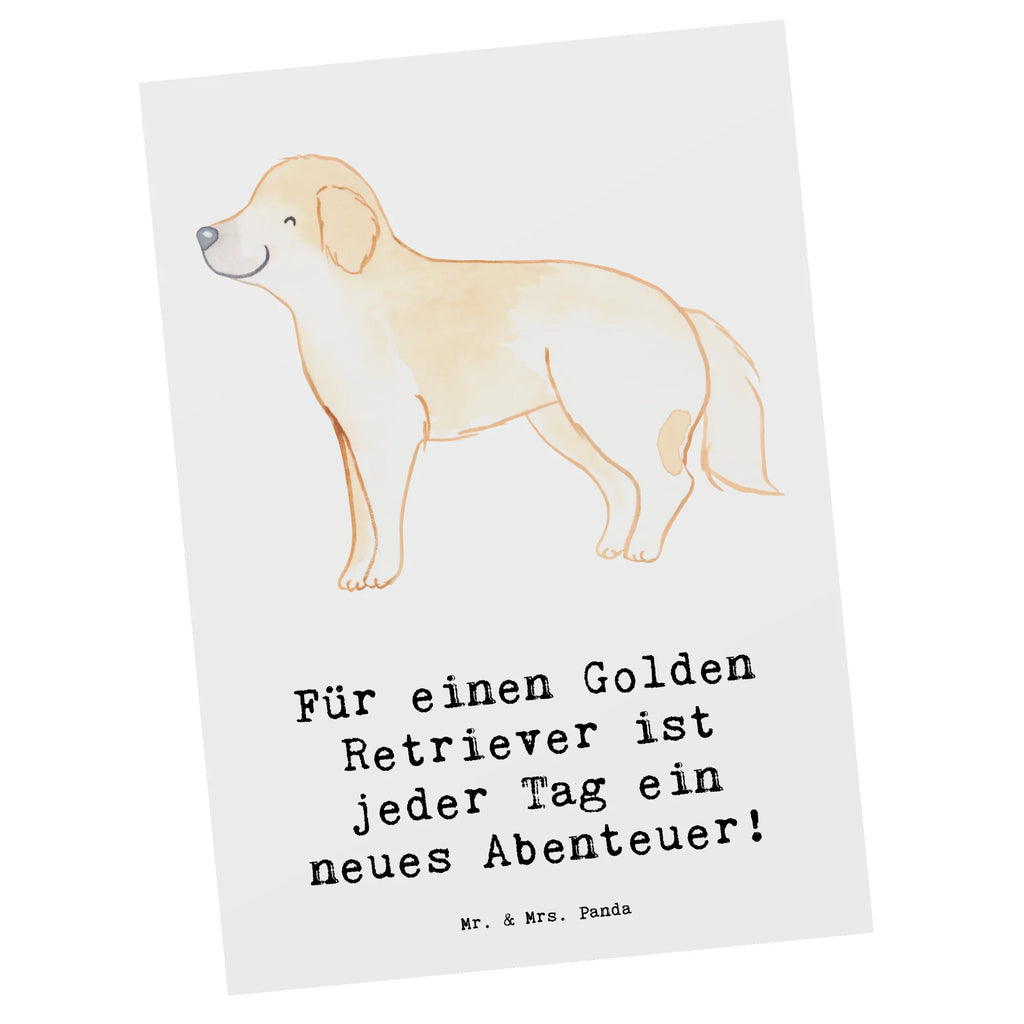 Postkarte Golden Retriever Abenteuer Postkarte, Karte, Geschenkkarte, Grußkarte, Einladung, Ansichtskarte, Geburtstagskarte, Einladungskarte, Dankeskarte, Ansichtskarten, Einladung Geburtstag, Einladungskarten Geburtstag, Hund, Hunderasse, Rassehund, Hundebesitzer, Geschenk, Tierfreund, Schenken, Welpe