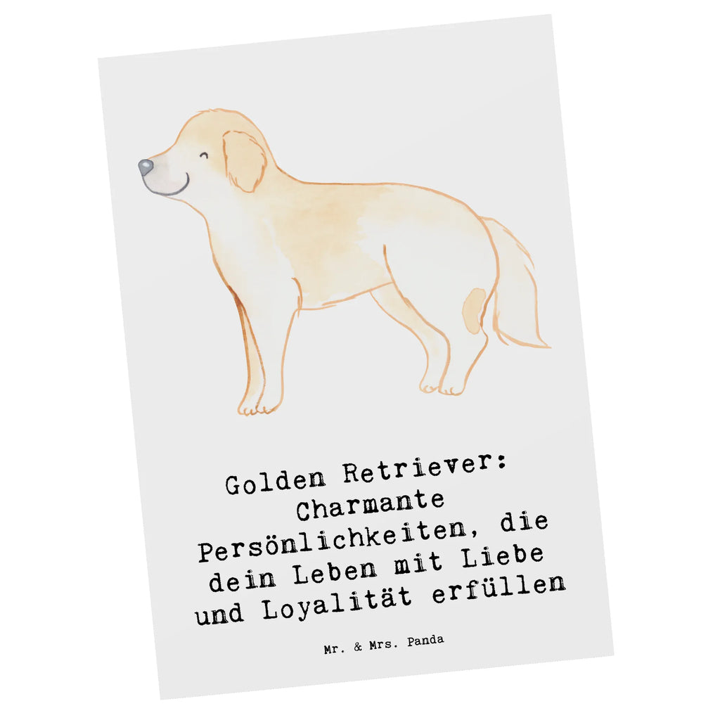 Postkarte Golden Retriever Charme Postkarte, Karte, Geschenkkarte, Grußkarte, Einladung, Ansichtskarte, Geburtstagskarte, Einladungskarte, Dankeskarte, Ansichtskarten, Einladung Geburtstag, Einladungskarten Geburtstag, Hund, Hunderasse, Rassehund, Hundebesitzer, Geschenk, Tierfreund, Schenken, Welpe