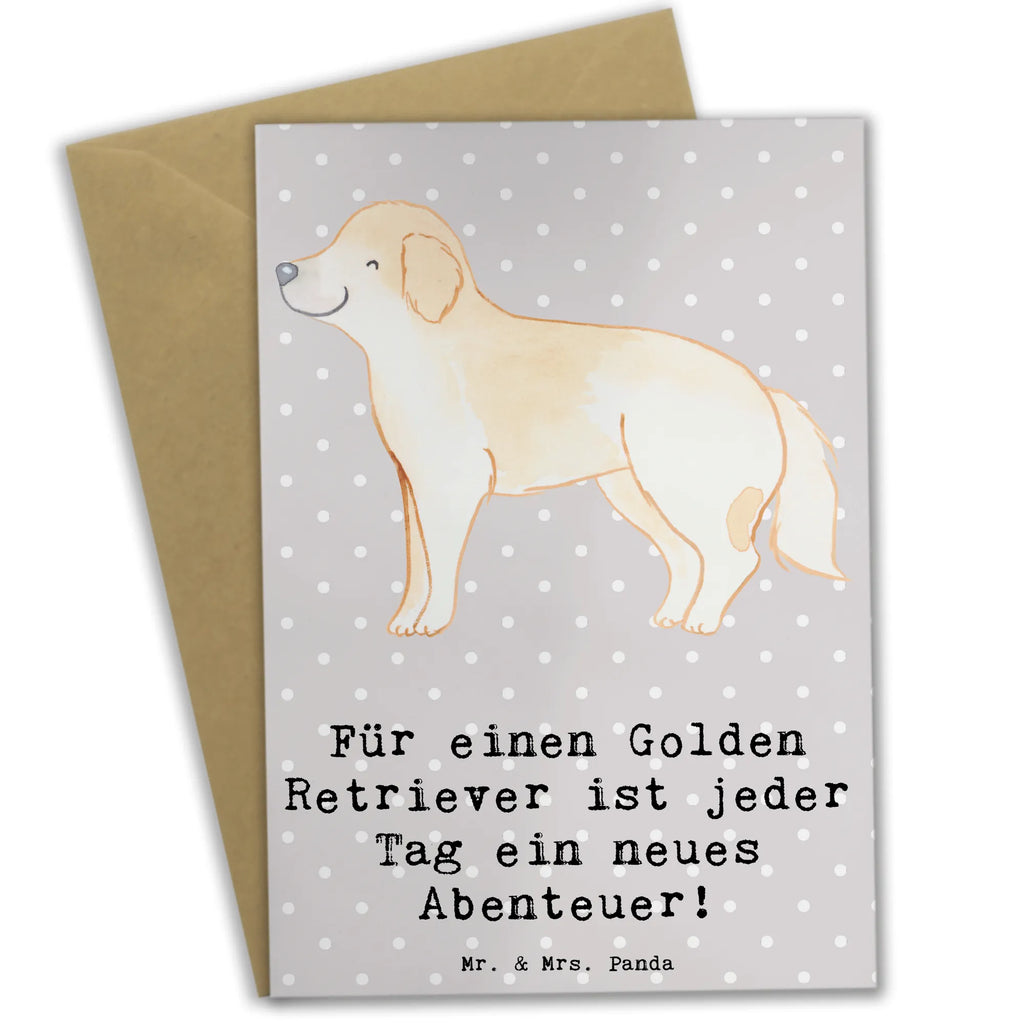 Grußkarte Golden Retriever Abenteuer Grußkarte, Klappkarte, Einladungskarte, Glückwunschkarte, Hochzeitskarte, Geburtstagskarte, Karte, Ansichtskarten, Hund, Hunderasse, Rassehund, Hundebesitzer, Geschenk, Tierfreund, Schenken, Welpe