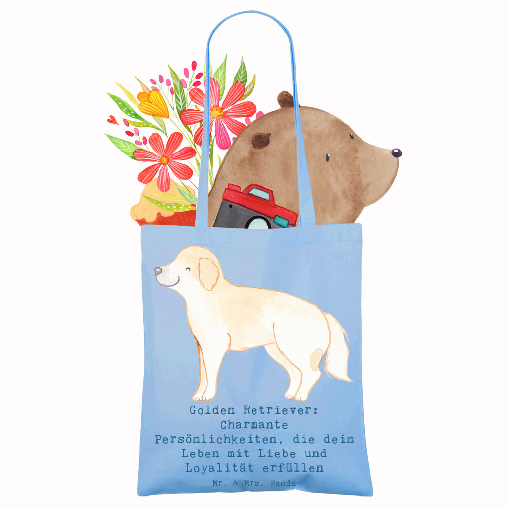 Tragetasche Golden Retriever Charme Beuteltasche, Beutel, Einkaufstasche, Jutebeutel, Stoffbeutel, Tasche, Shopper, Umhängetasche, Strandtasche, Schultertasche, Stofftasche, Tragetasche, Badetasche, Jutetasche, Einkaufstüte, Laptoptasche, Hund, Hunderasse, Rassehund, Hundebesitzer, Geschenk, Tierfreund, Schenken, Welpe