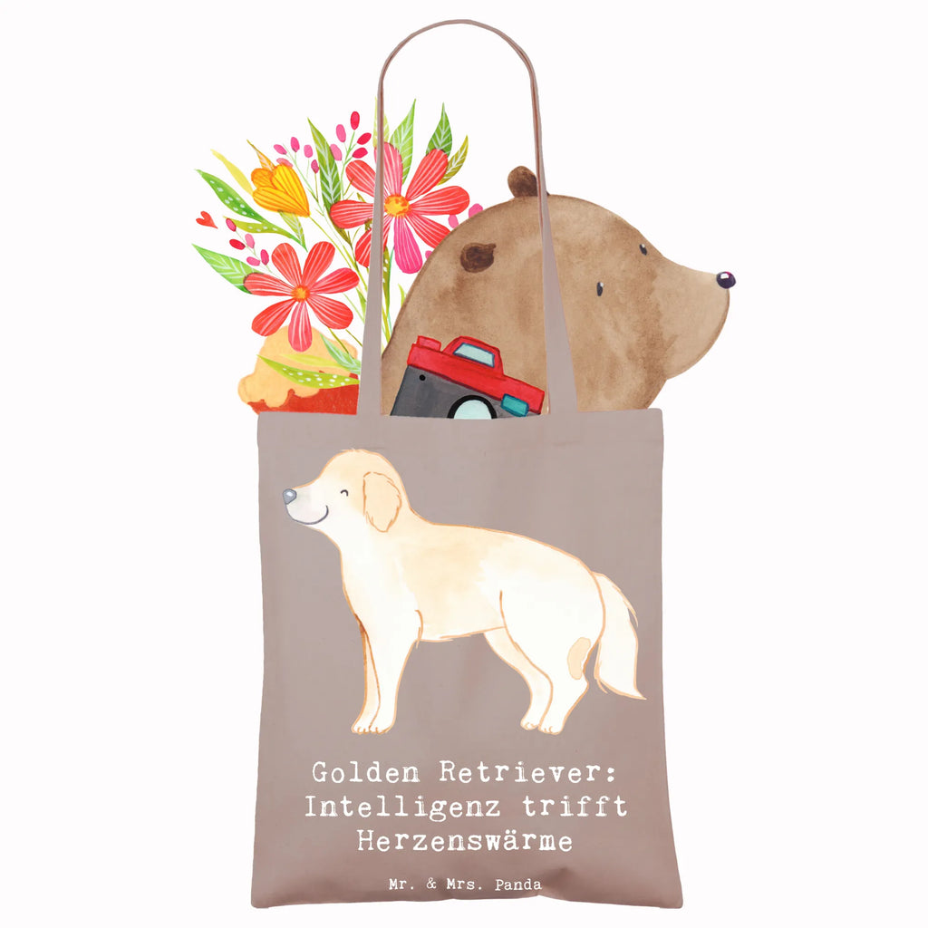 Tragetasche Golden Retriever Liebe Beuteltasche, Beutel, Einkaufstasche, Jutebeutel, Stoffbeutel, Tasche, Shopper, Umhängetasche, Strandtasche, Schultertasche, Stofftasche, Tragetasche, Badetasche, Jutetasche, Einkaufstüte, Laptoptasche, Hund, Hunderasse, Rassehund, Hundebesitzer, Geschenk, Tierfreund, Schenken, Welpe