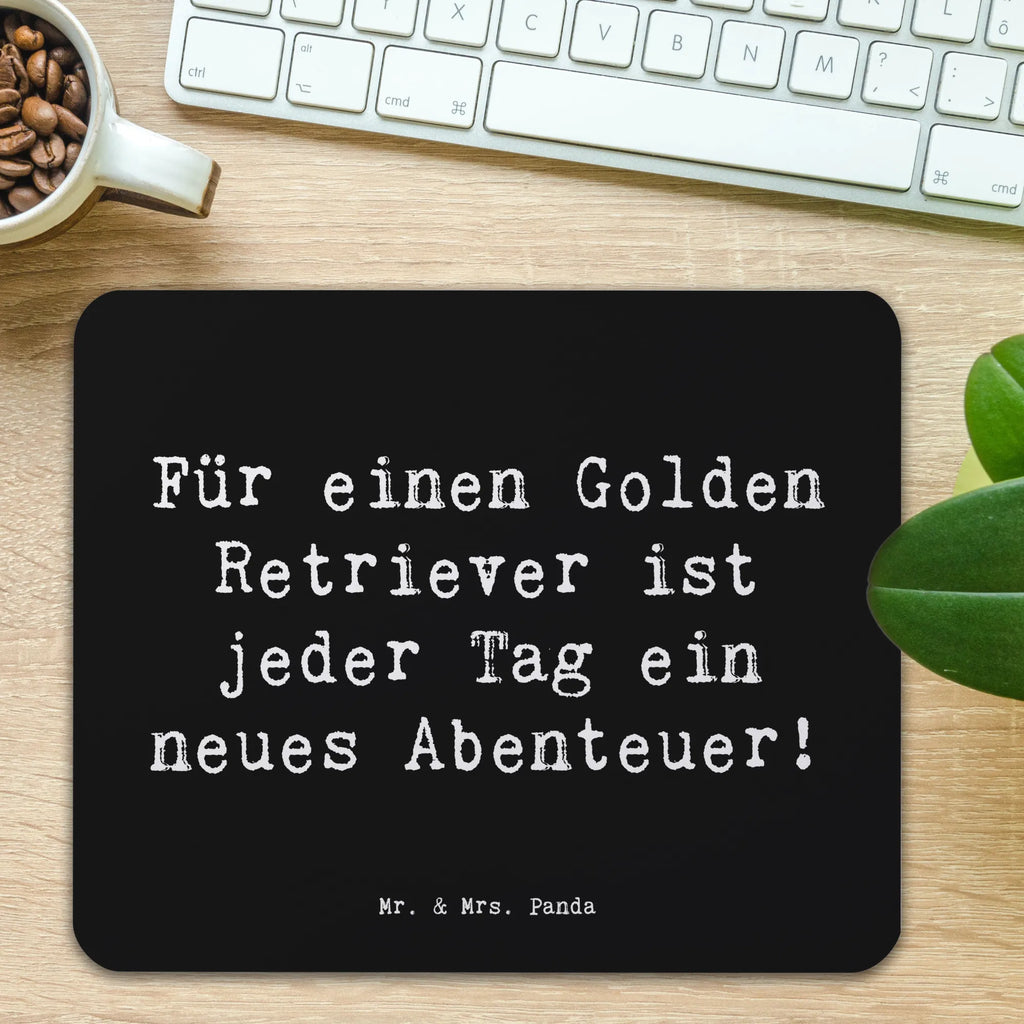 Mauspad Spruch Golden Retriever Abenteuer Mousepad, Computer zubehör, Büroausstattung, PC Zubehör, Arbeitszimmer, Mauspad, Einzigartiges Mauspad, Designer Mauspad, Mausunterlage, Mauspad Büro, Hund, Hunderasse, Rassehund, Hundebesitzer, Geschenk, Tierfreund, Schenken, Welpe