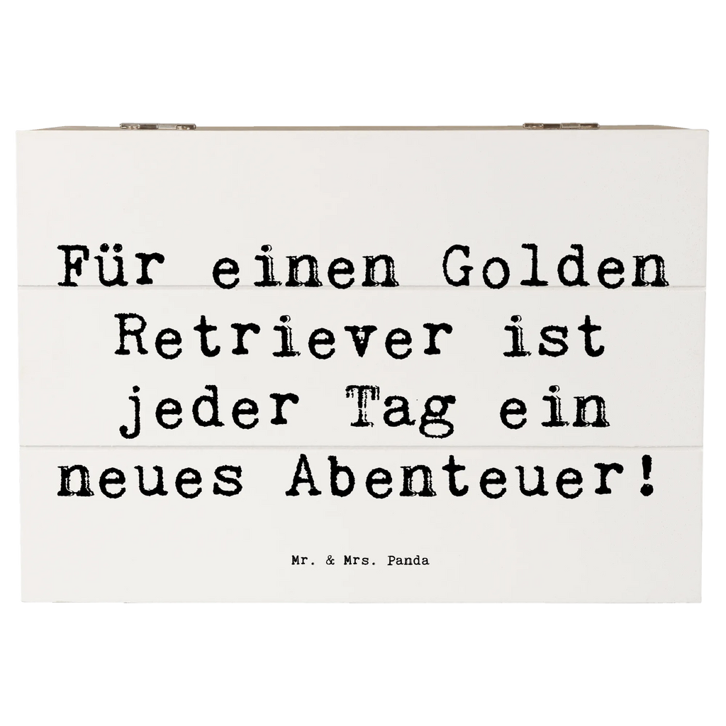 Holzkiste Spruch Golden Retriever Abenteuer Holzkiste, Kiste, Schatzkiste, Truhe, Schatulle, XXL, Erinnerungsbox, Erinnerungskiste, Dekokiste, Aufbewahrungsbox, Geschenkbox, Geschenkdose, Hund, Hunderasse, Rassehund, Hundebesitzer, Geschenk, Tierfreund, Schenken, Welpe