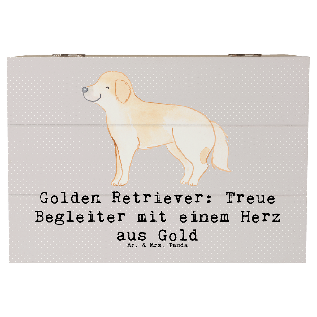 Holzkiste Golden Retriever Freund Holzkiste, Kiste, Schatzkiste, Truhe, Schatulle, XXL, Erinnerungsbox, Erinnerungskiste, Dekokiste, Aufbewahrungsbox, Geschenkbox, Geschenkdose, Hund, Hunderasse, Rassehund, Hundebesitzer, Geschenk, Tierfreund, Schenken, Welpe