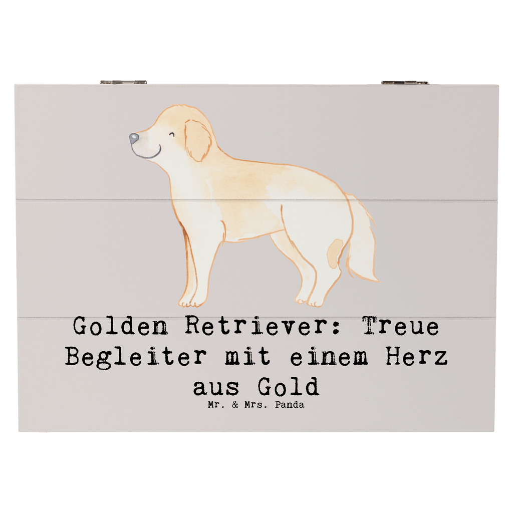 Holzkiste Golden Retriever Freund Holzkiste, Kiste, Schatzkiste, Truhe, Schatulle, XXL, Erinnerungsbox, Erinnerungskiste, Dekokiste, Aufbewahrungsbox, Geschenkbox, Geschenkdose, Hund, Hunderasse, Rassehund, Hundebesitzer, Geschenk, Tierfreund, Schenken, Welpe