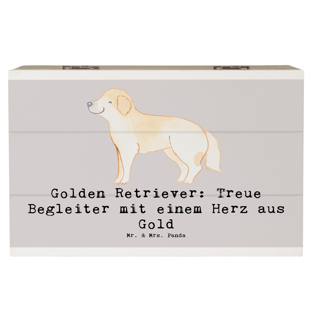 Holzkiste Golden Retriever Freund Holzkiste, Kiste, Schatzkiste, Truhe, Schatulle, XXL, Erinnerungsbox, Erinnerungskiste, Dekokiste, Aufbewahrungsbox, Geschenkbox, Geschenkdose, Hund, Hunderasse, Rassehund, Hundebesitzer, Geschenk, Tierfreund, Schenken, Welpe