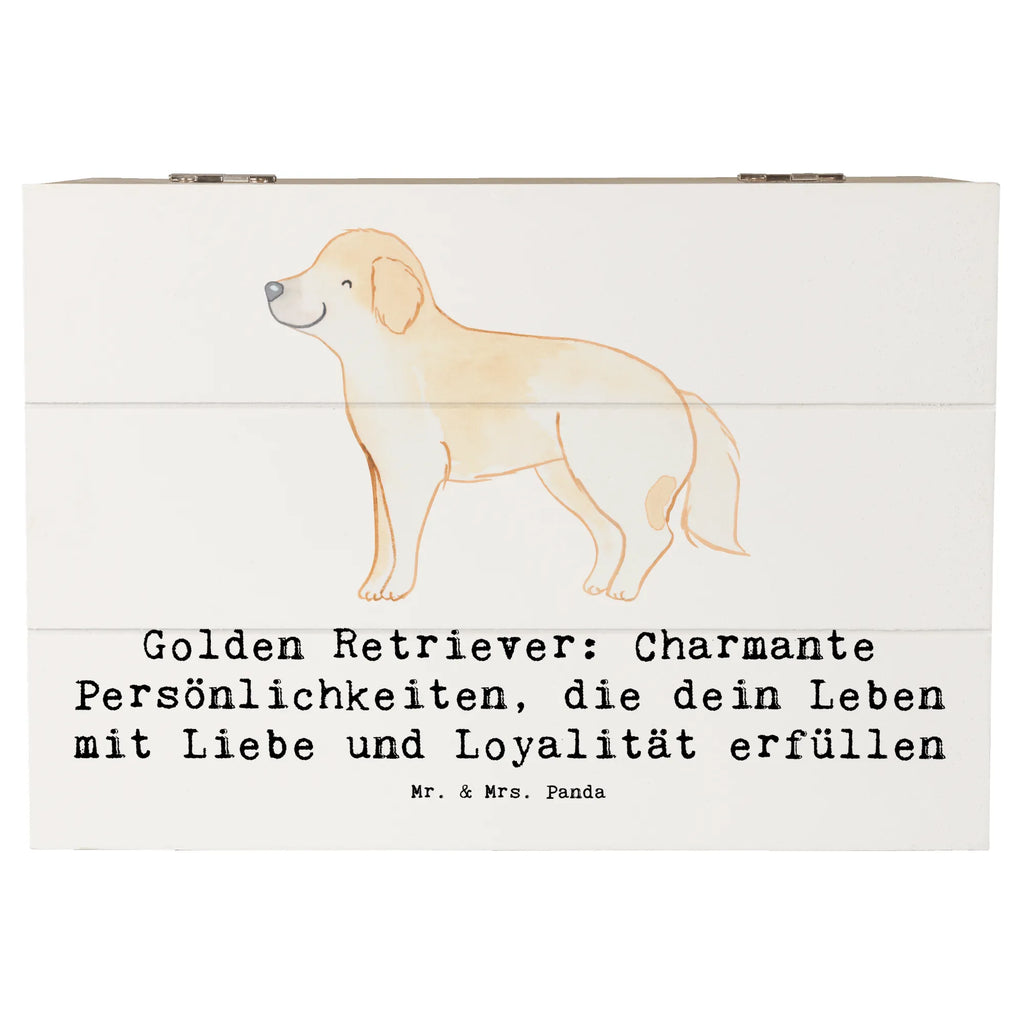 Holzkiste Golden Retriever Charme Holzkiste, Kiste, Schatzkiste, Truhe, Schatulle, XXL, Erinnerungsbox, Erinnerungskiste, Dekokiste, Aufbewahrungsbox, Geschenkbox, Geschenkdose, Hund, Hunderasse, Rassehund, Hundebesitzer, Geschenk, Tierfreund, Schenken, Welpe